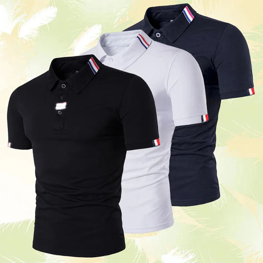 Solid Color Mens Polo Shirts SUMMER EDITION